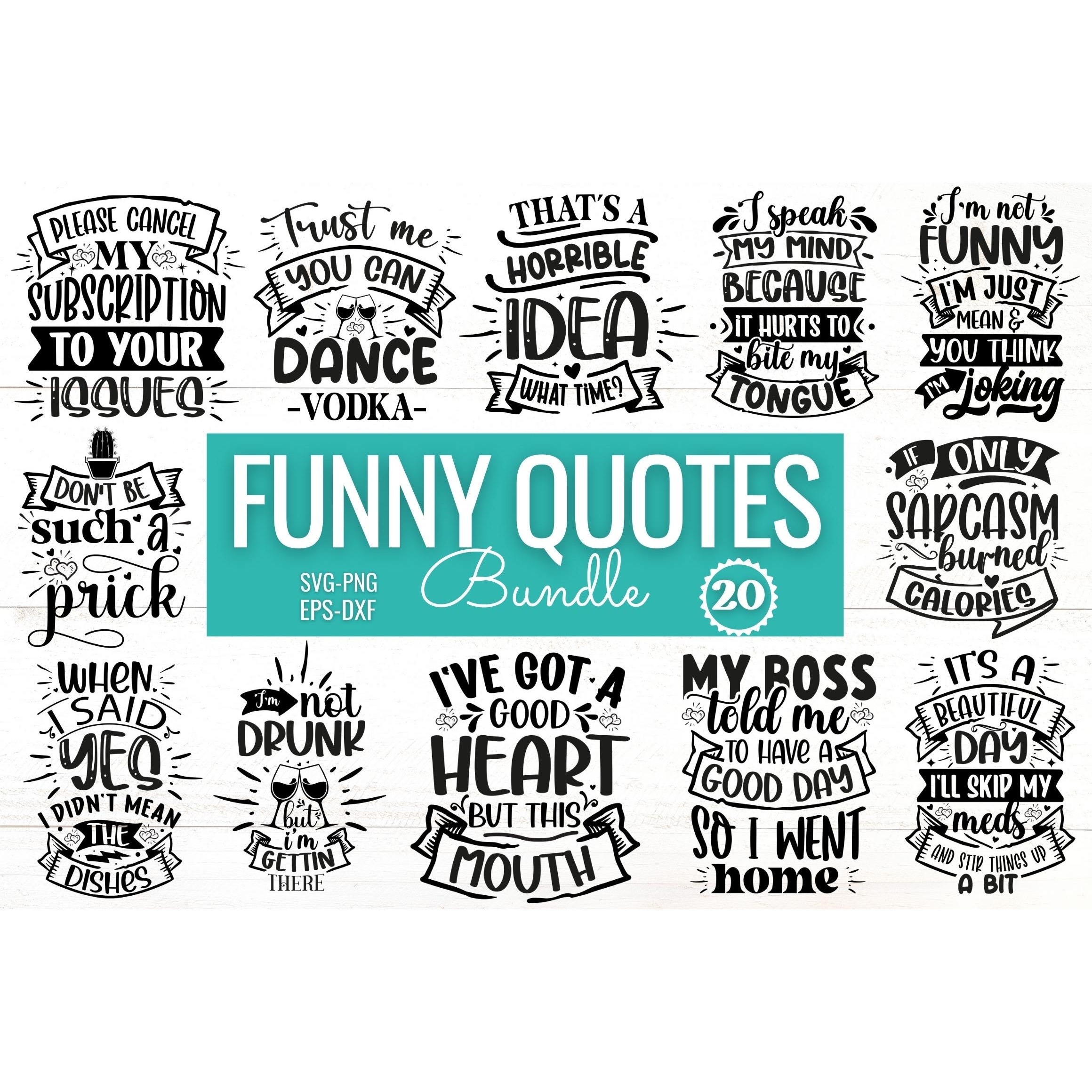 Funny Quotes SVG Bundle 2