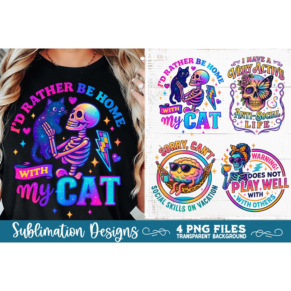 Funny Sarcastic Antisocial Retro PNG Sublimation 2
