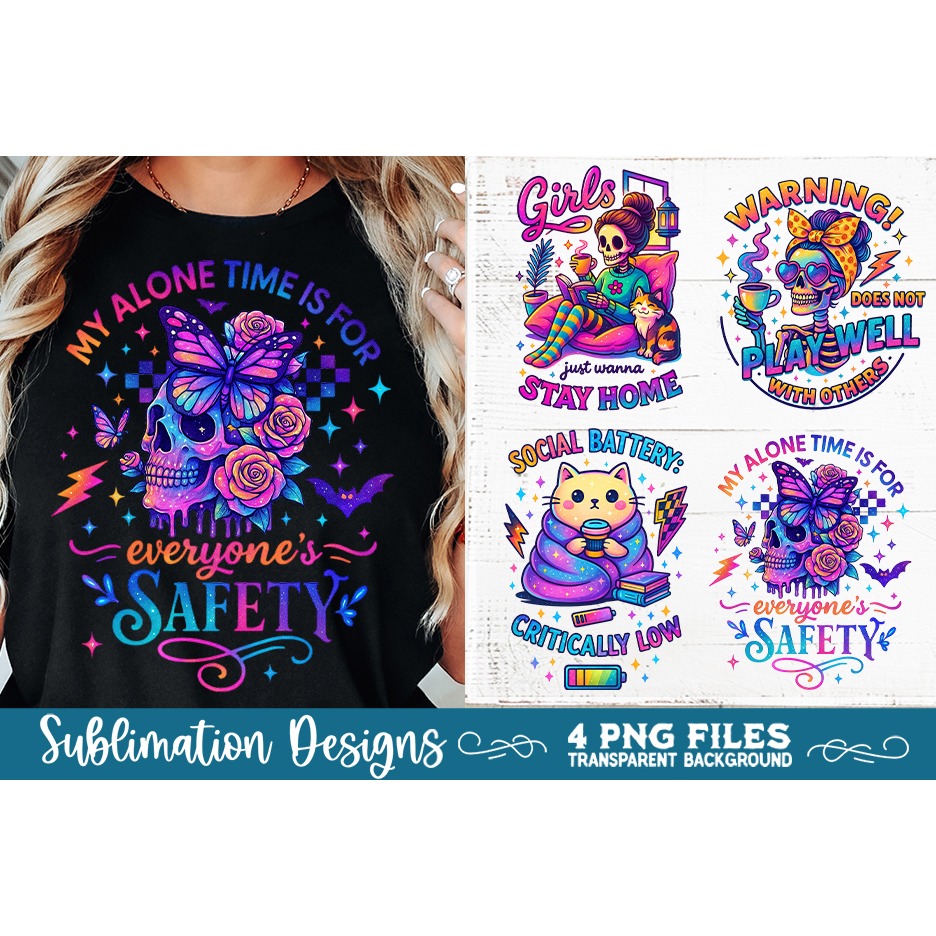 Funny Sarcastic Antisocial Retro PNG Sublimation (2) 2