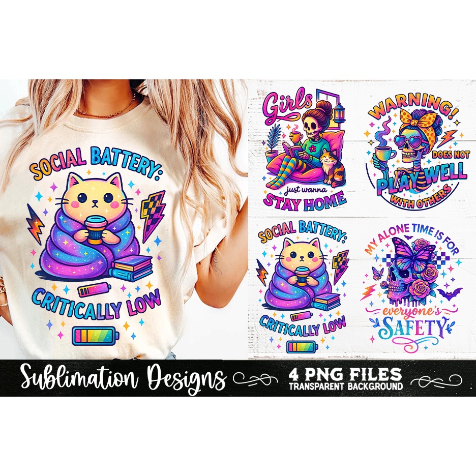 Funny Sarcastic Antisocial Retro PNG Sublimation (2) 6
