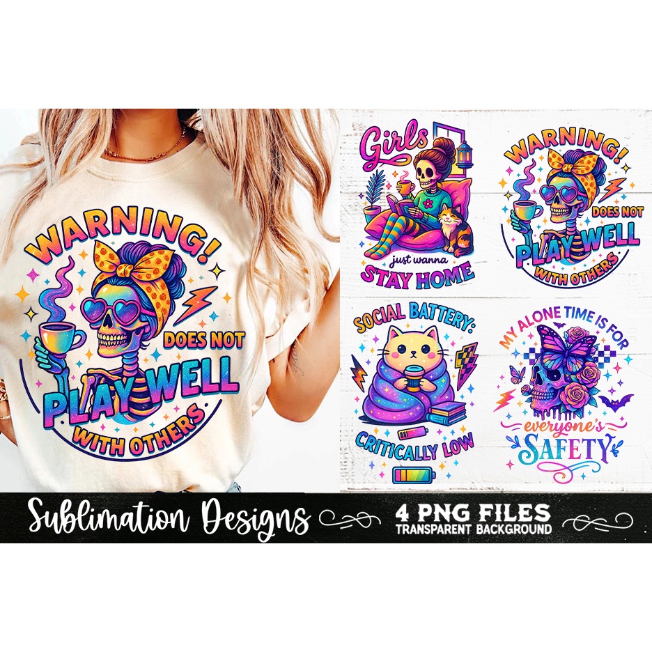 Funny Sarcastic Antisocial Retro PNG Sublimation (2) 8