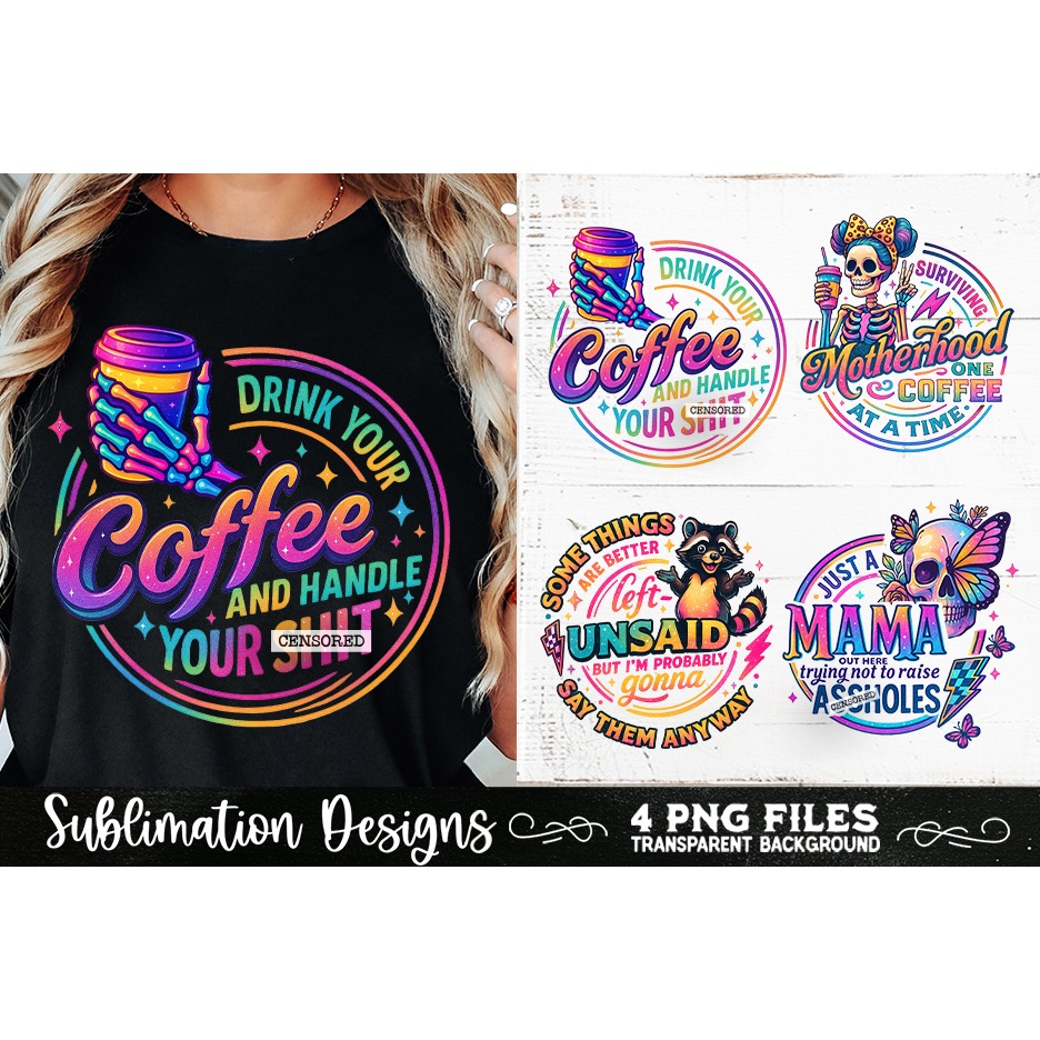 Funny Skeletons Sarcastic Adult humor Retro PNG Sublimation (11)