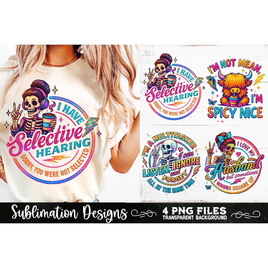 Funny Skeletons Sarcastic Adult humor Retro PNG Sublimation (3)
