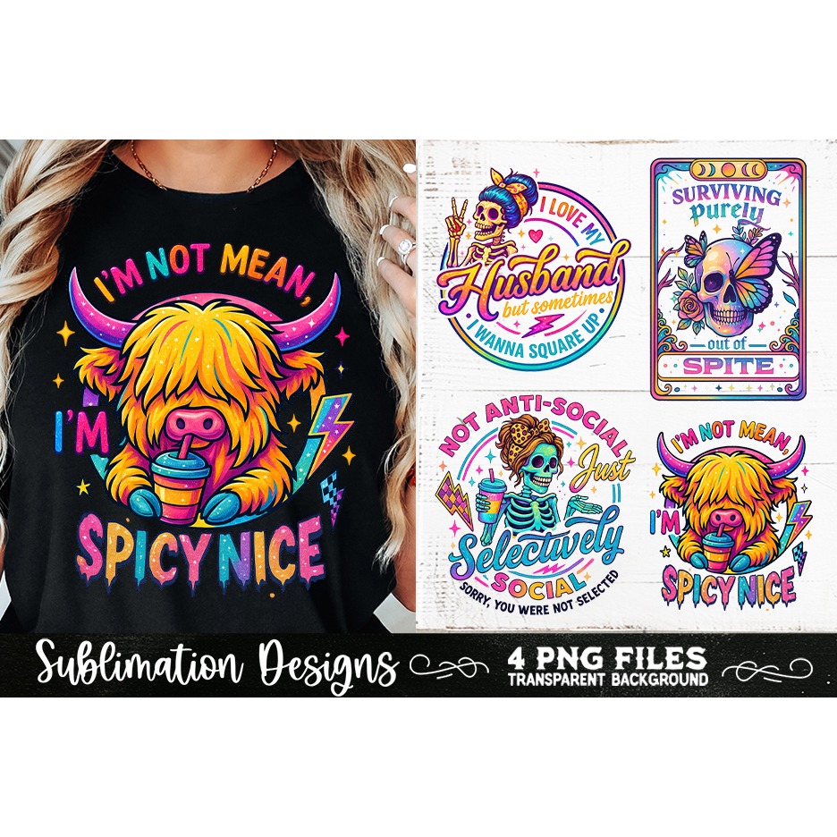 Funny Skeletons Sarcastic Adult humor Retro PNG Sublimation (4)
