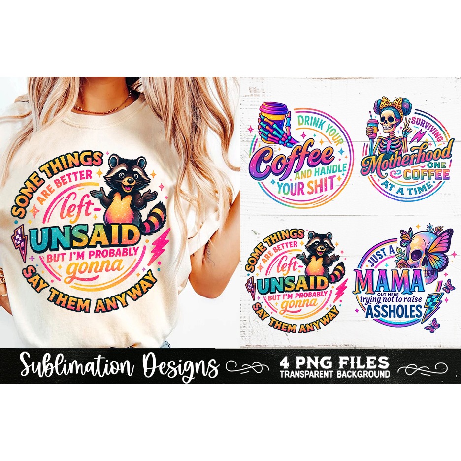 Funny Skeletons Sarcastic Adult humor Retro PNG Sublimation (11) 2