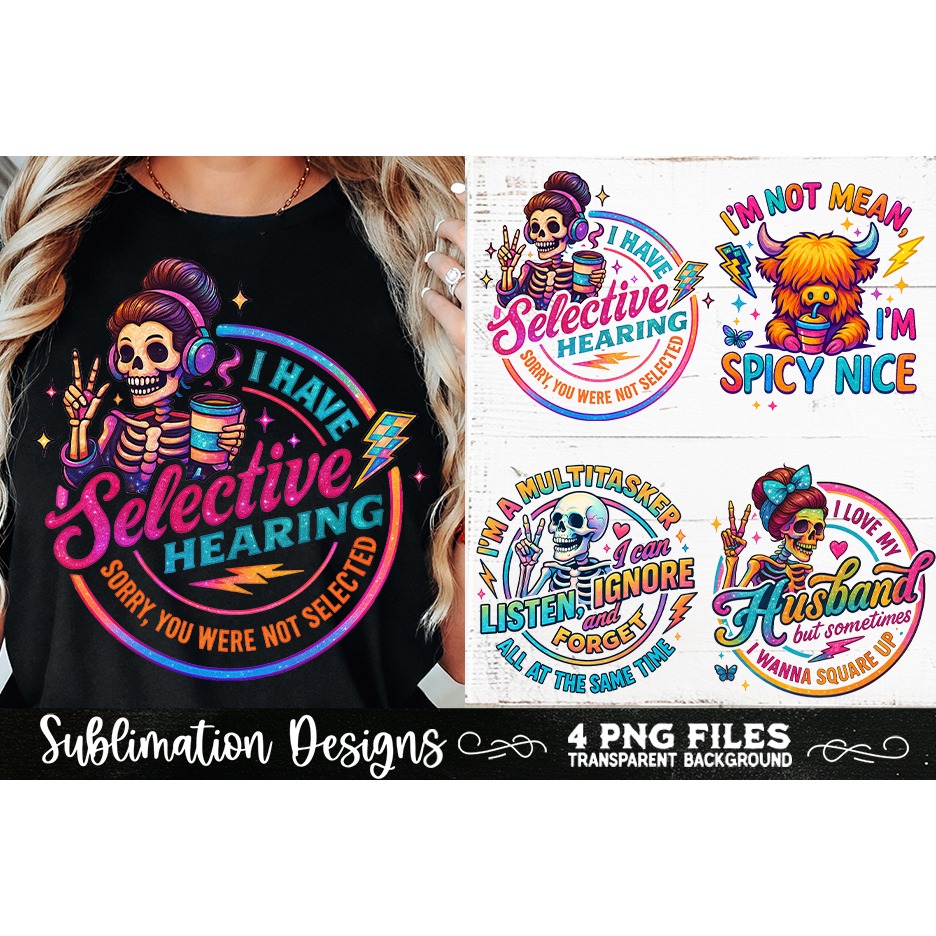 Funny Skeletons Sarcastic Adult humor Retro PNG Sublimation (3) 3