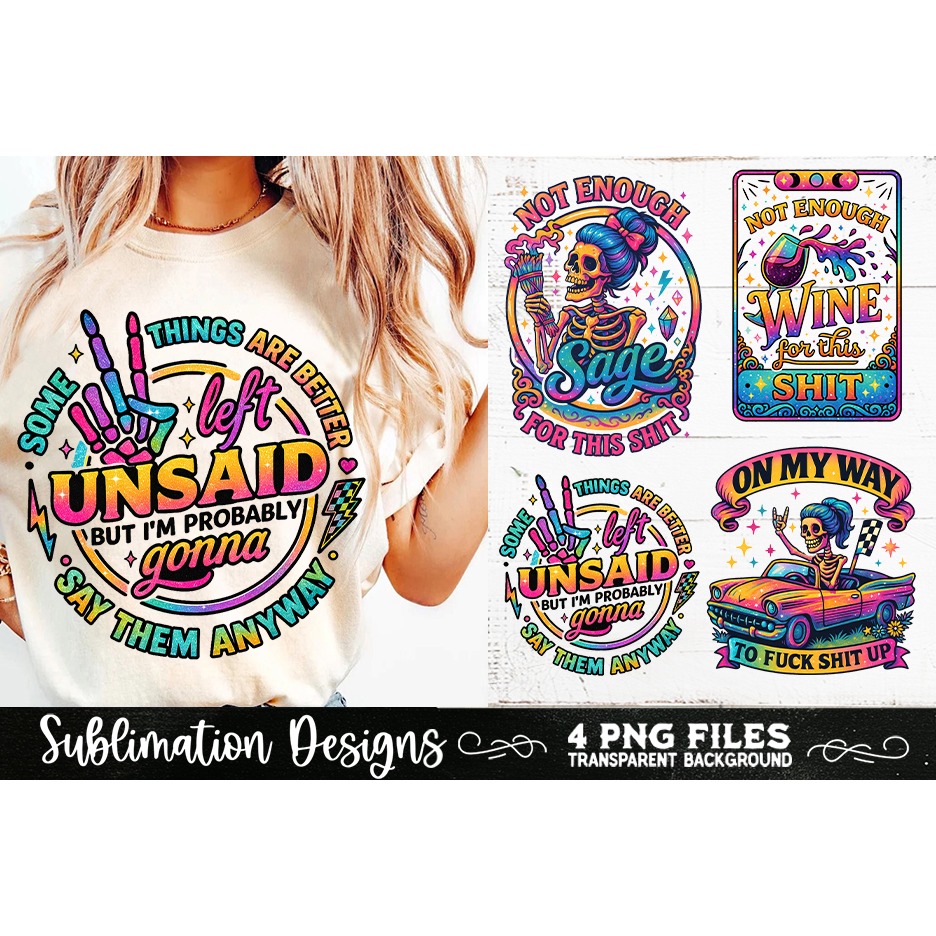 Funny Skeletons Sarcastic Adult humor Retro PNG Sublimation (10) 4