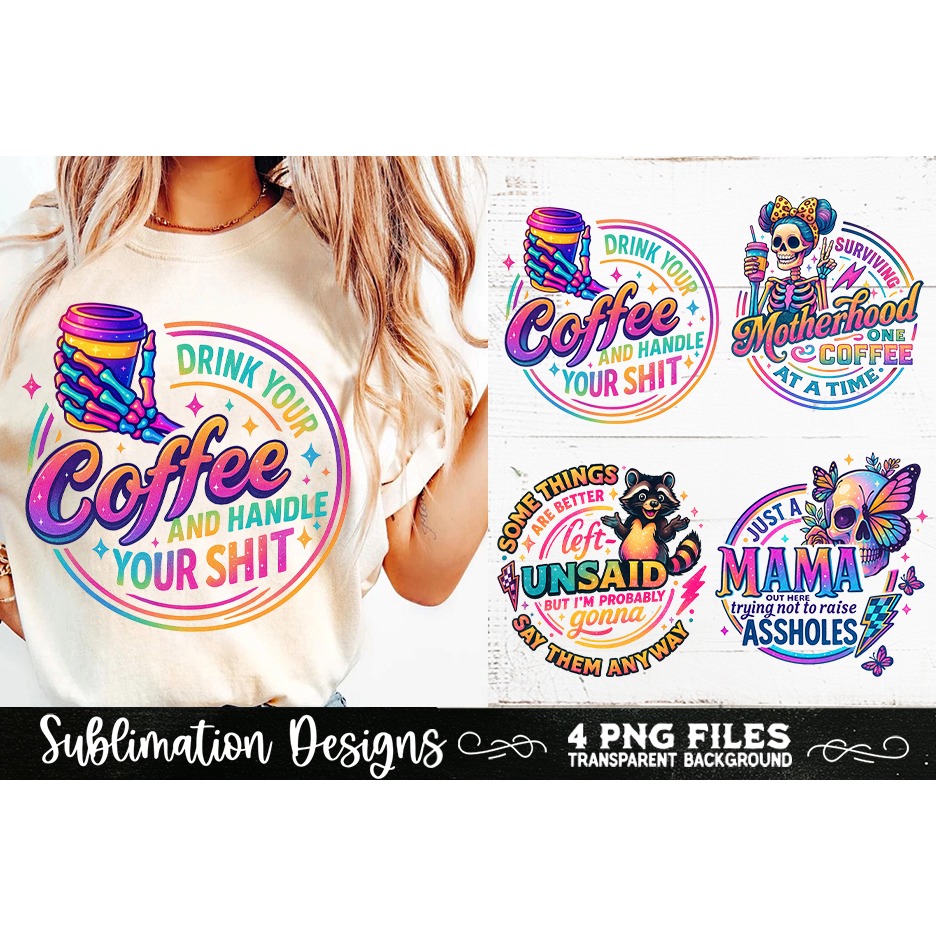 Funny Skeletons Sarcastic Adult humor Retro PNG Sublimation (11) 4