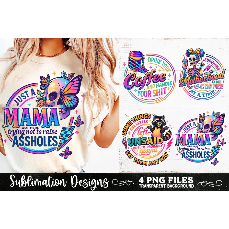Funny Skeletons Sarcastic Adult humor Retro PNG Sublimation (11) 5