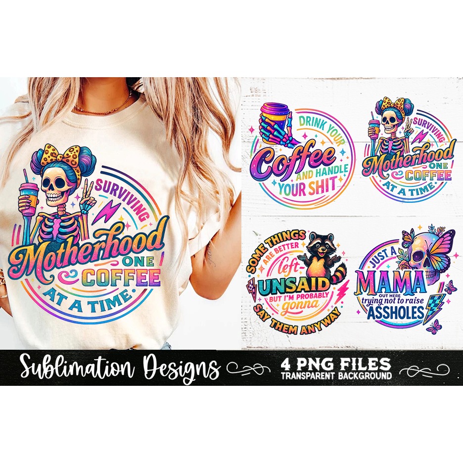 Funny Skeletons Sarcastic Adult humor Retro PNG Sublimation (11) 6