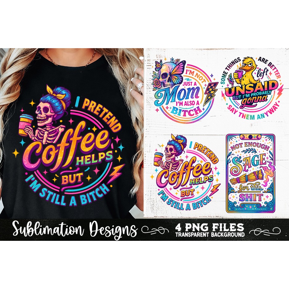 Funny Skeletons Sarcastic Adult humor Retro PNG Sublimation (8) 6