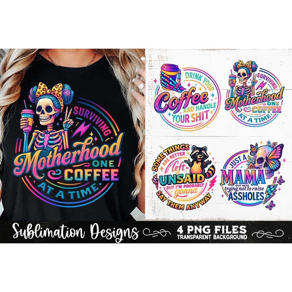 Funny Skeletons Sarcastic Adult humor Retro PNG Sublimation (11) 7