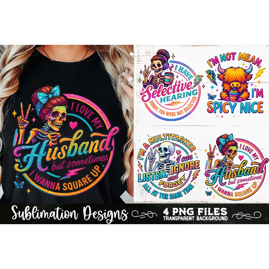 Funny Skeletons Sarcastic Adult humor Retro PNG Sublimation (3) 7