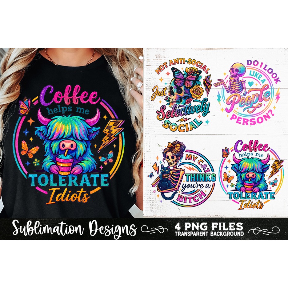 Funny Skeletons Sarcastic Adult humor Retro PNG Sublimation (6) 7