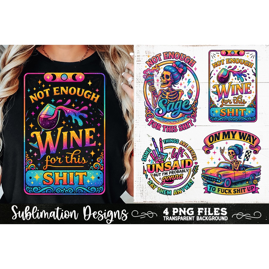 Funny Skeletons Sarcastic Adult humor Retro PNG Sublimation (10) 8