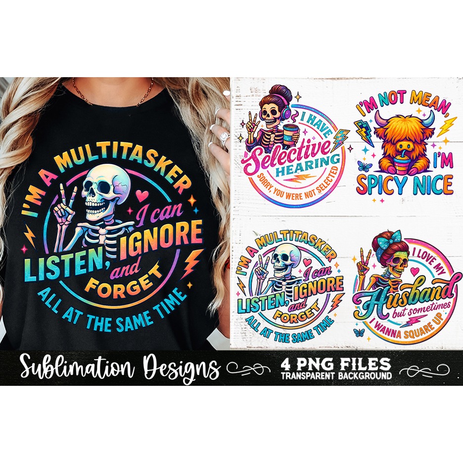 Funny Skeletons Sarcastic Adult humor Retro PNG Sublimation (3) 8