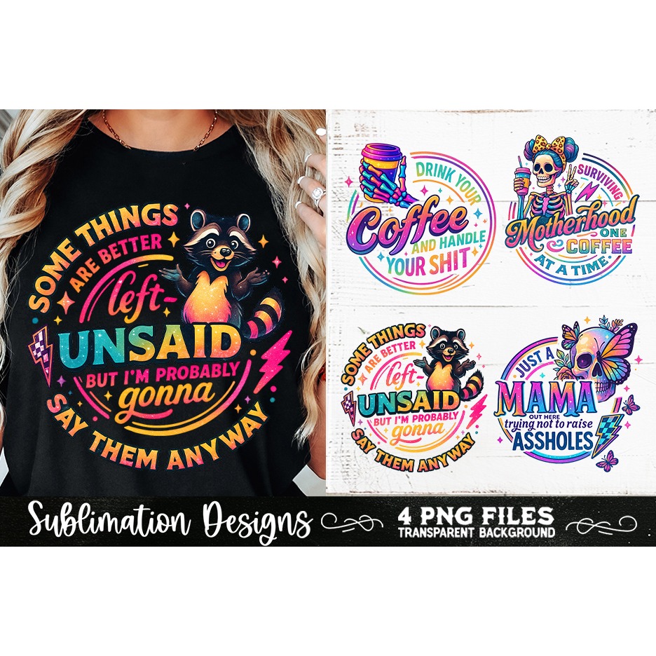 Funny Skeletons Sarcastic Adult humor Retro PNG Sublimation (11) 9