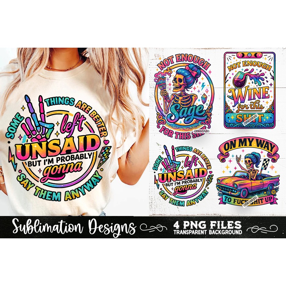 Funny Skeletons Sarcastic Adult humor Retro PNG Sublimation (10) 10