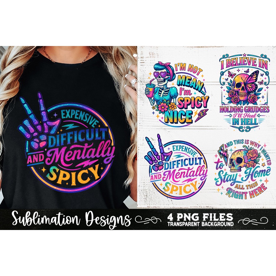 Funny Skeletons Sarcastic Retro PNG Sublimation (17) 5