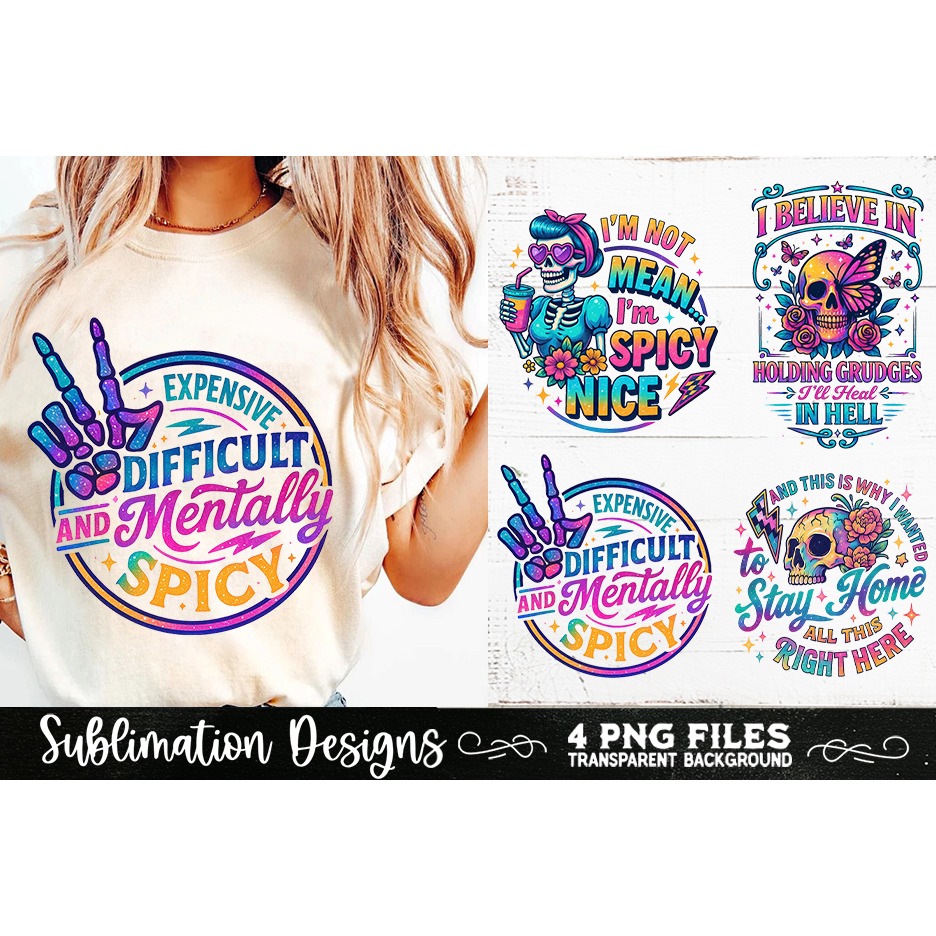 Funny Skeletons Sarcastic Retro PNG Sublimation (17) 8