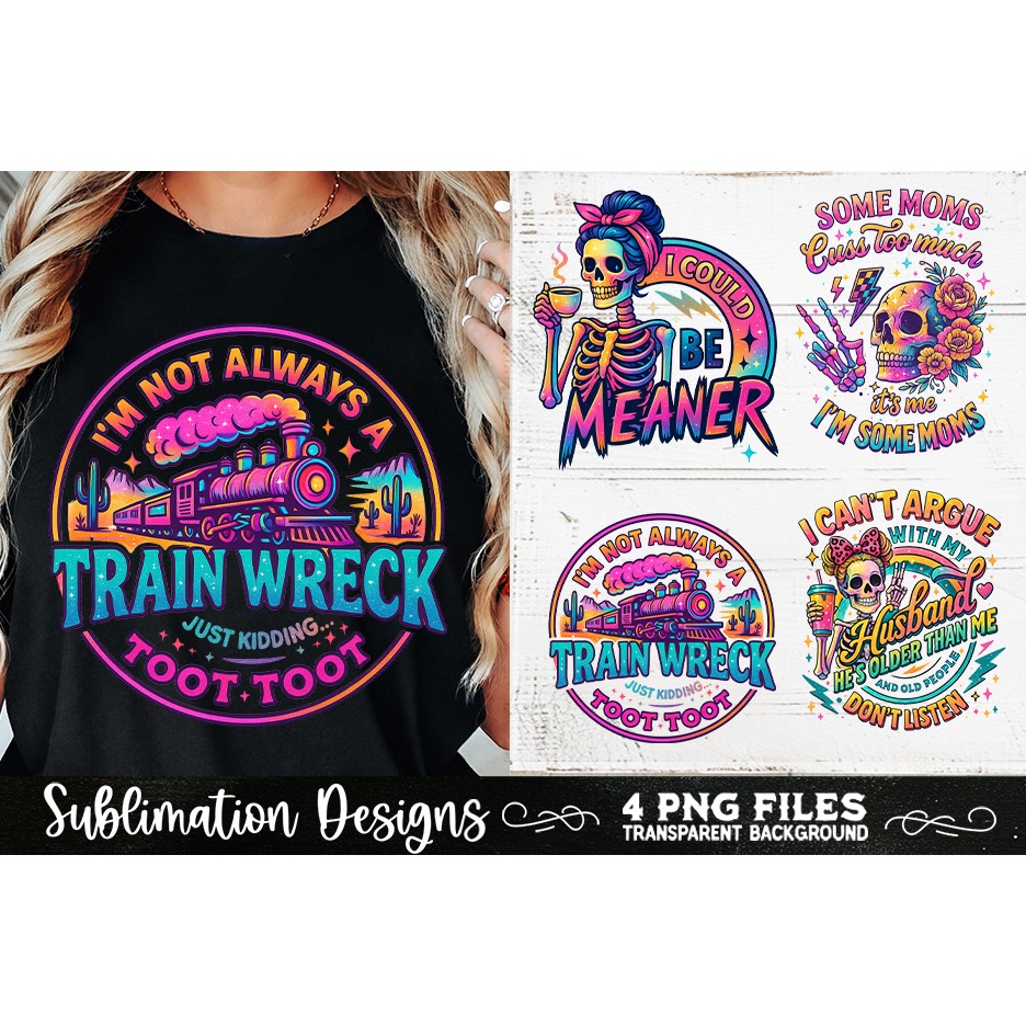 Funny Skeletons Sarcastic Retro PNG Sublimation (18) 5