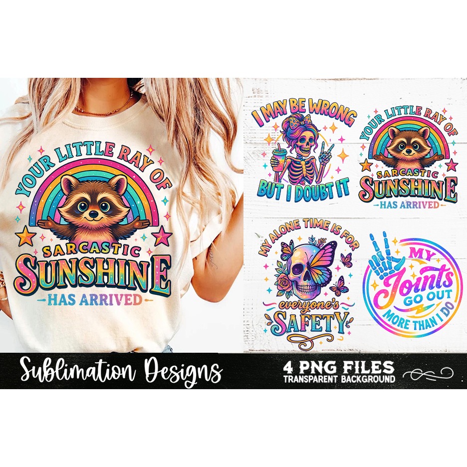Funny Skeletons Sarcastic Retro PNG Sublimation (19) 5