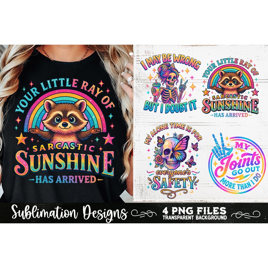Funny Skeletons Sarcastic Retro PNG Sublimation (19) 7