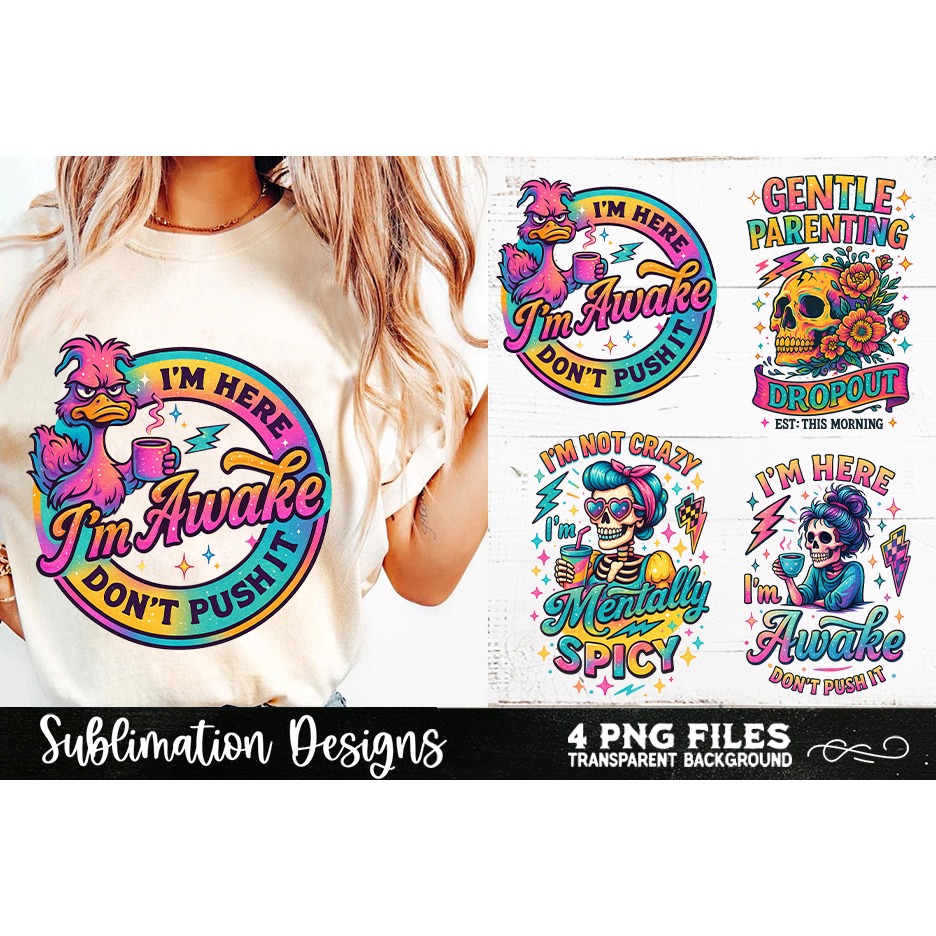 Funny Skeletons Sarcastic Retro PNG Sublimation (22) 2