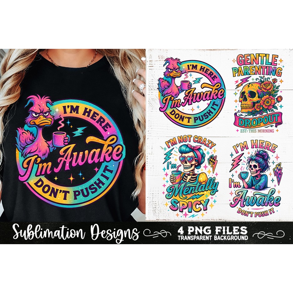 Funny Skeletons Sarcastic Retro PNG Sublimation (22) 7