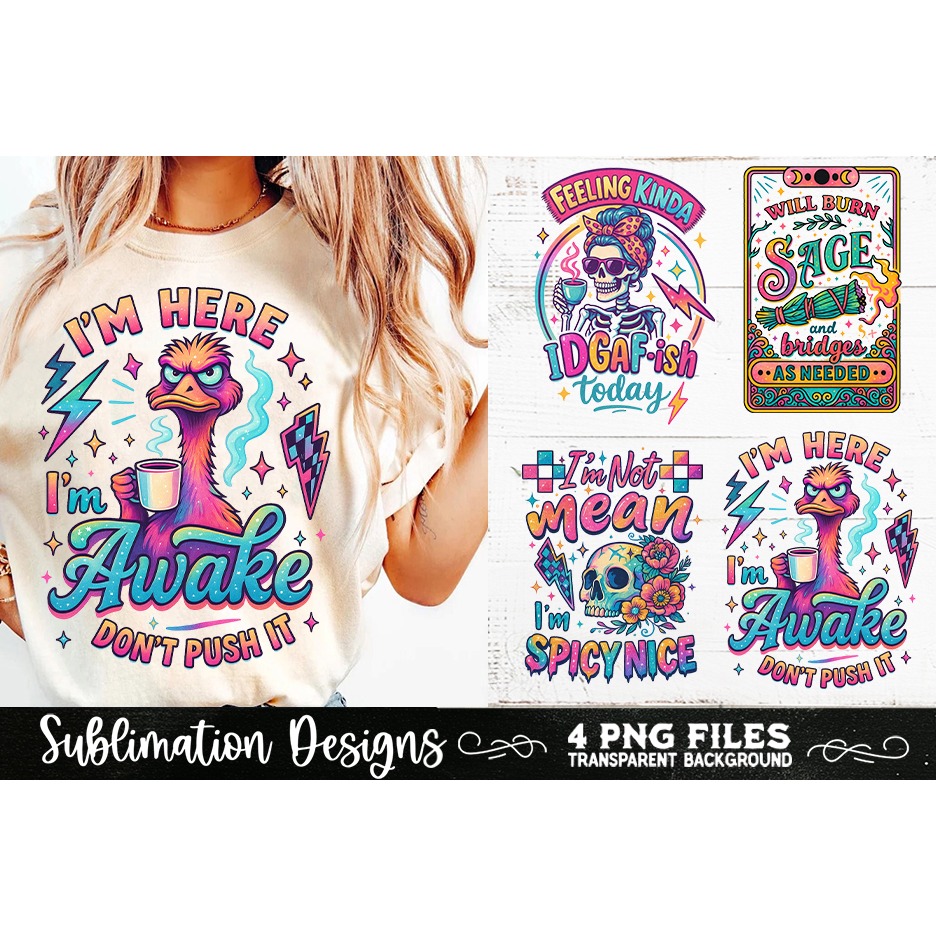 Funny Skeletons Sarcastic Retro PNG Sublimation (25)