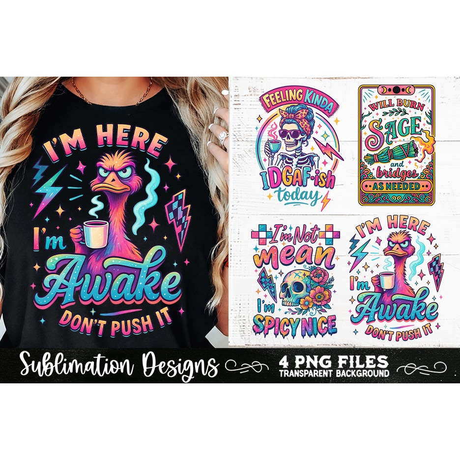 Funny Skeletons Sarcastic Retro PNG Sublimation (25) 2