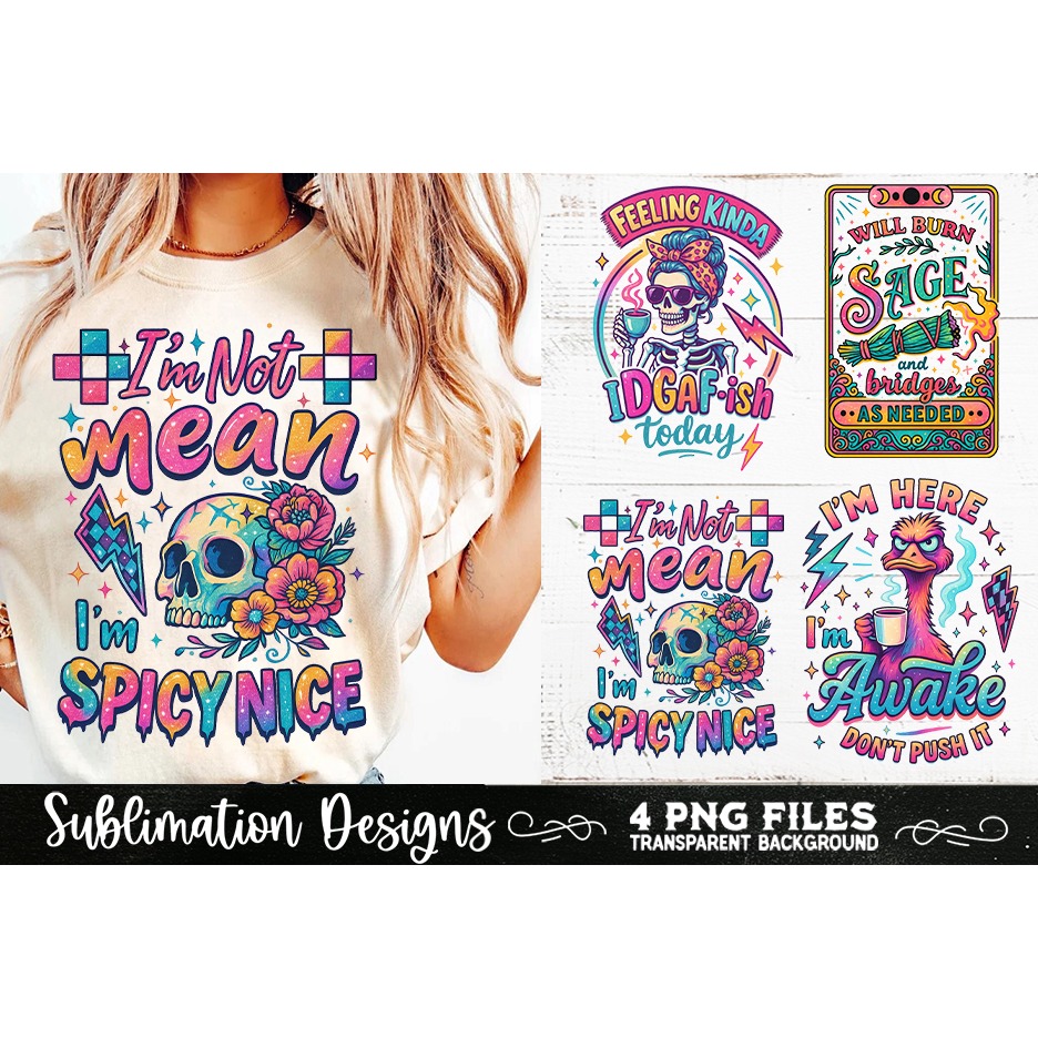 Funny Skeletons Sarcastic Retro PNG Sublimation (25) 3