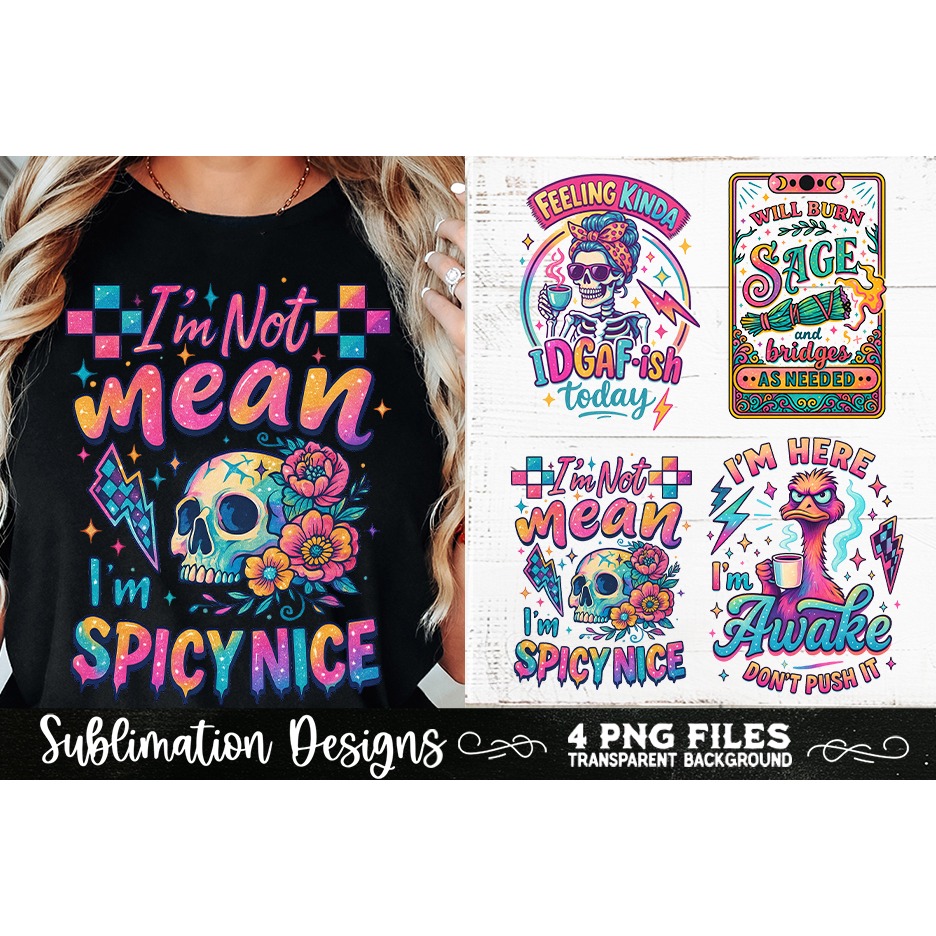 Funny Skeletons Sarcastic Retro PNG Sublimation (25) 4