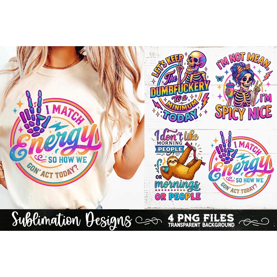 Funny Skeletons Sarcastic Retro PNG Sublimation (3) 7