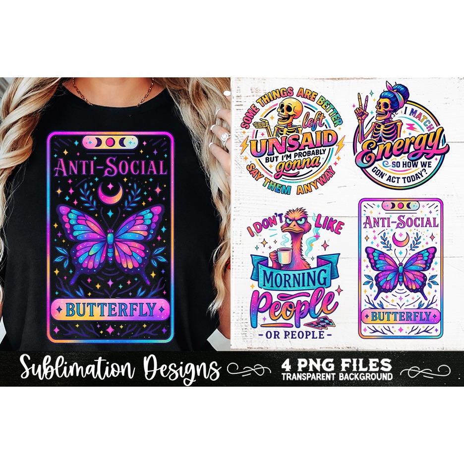 Funny Skeletons Sarcastic Retro PNG Sublimation (6) 5