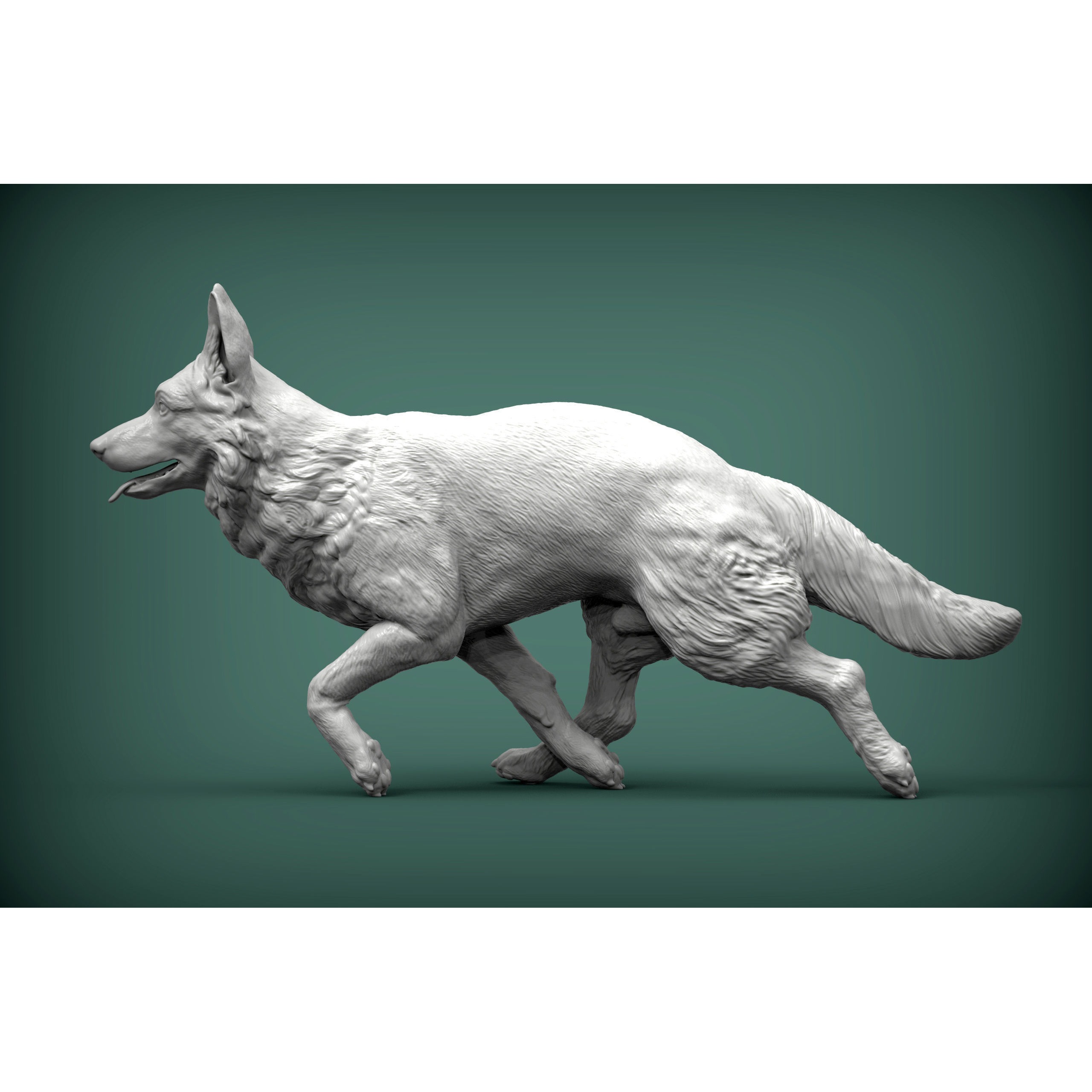 German Shepherd 3D print model 2