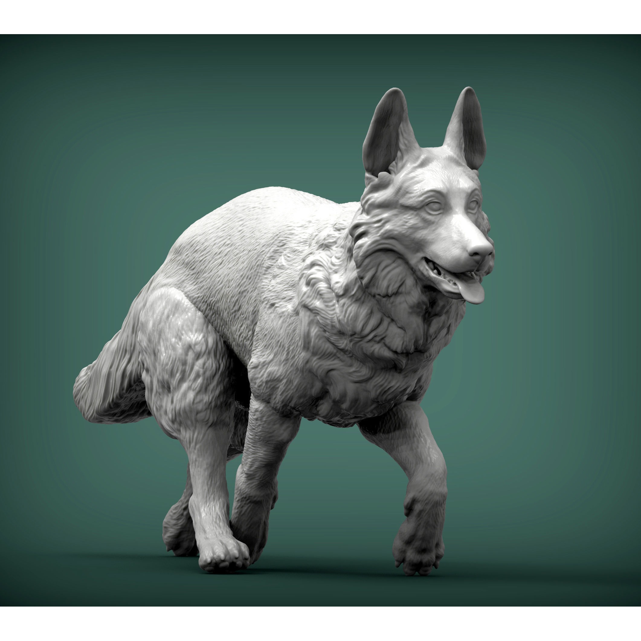 German Shepherd 3D print model 4