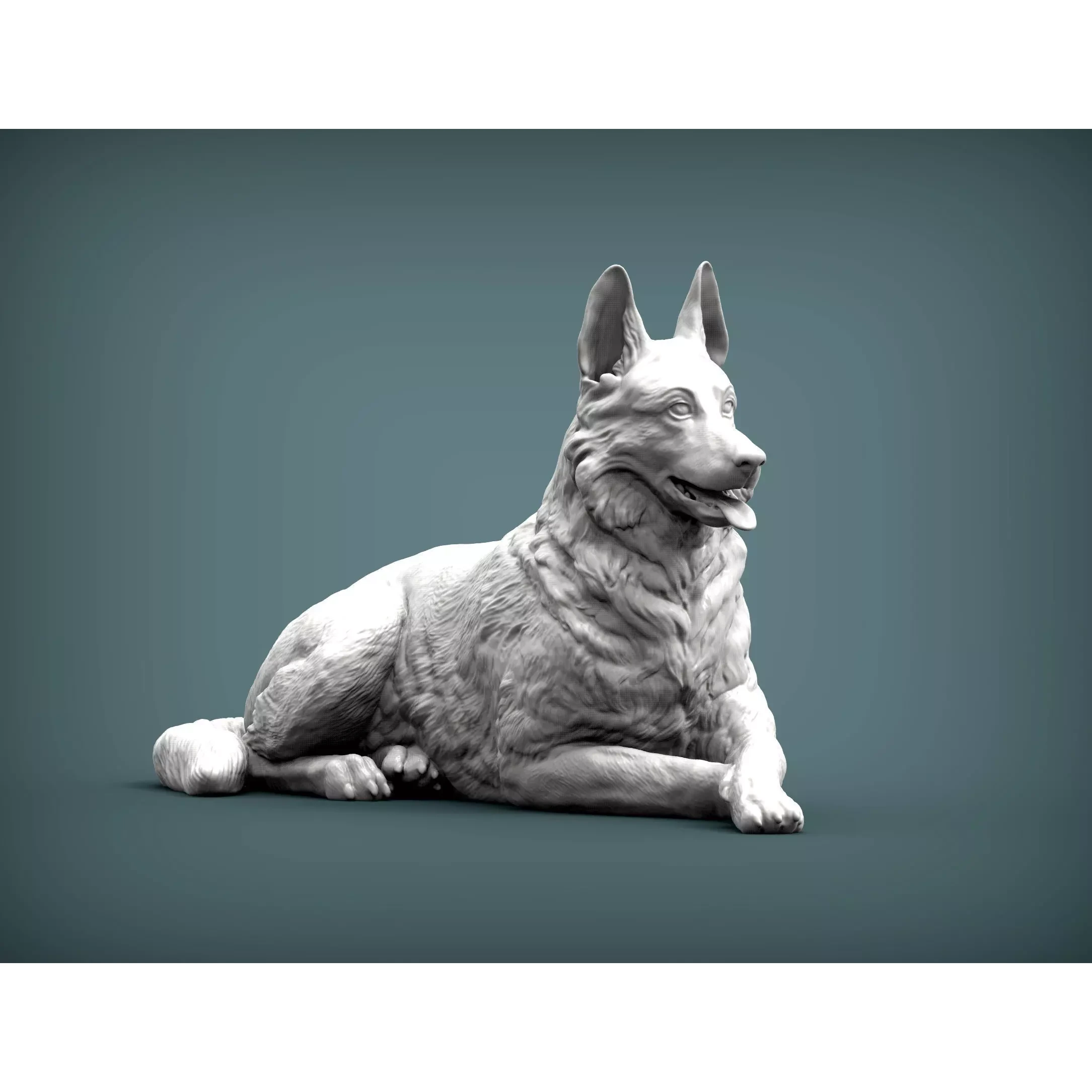 German Shepherd 3D print model 3D print model
