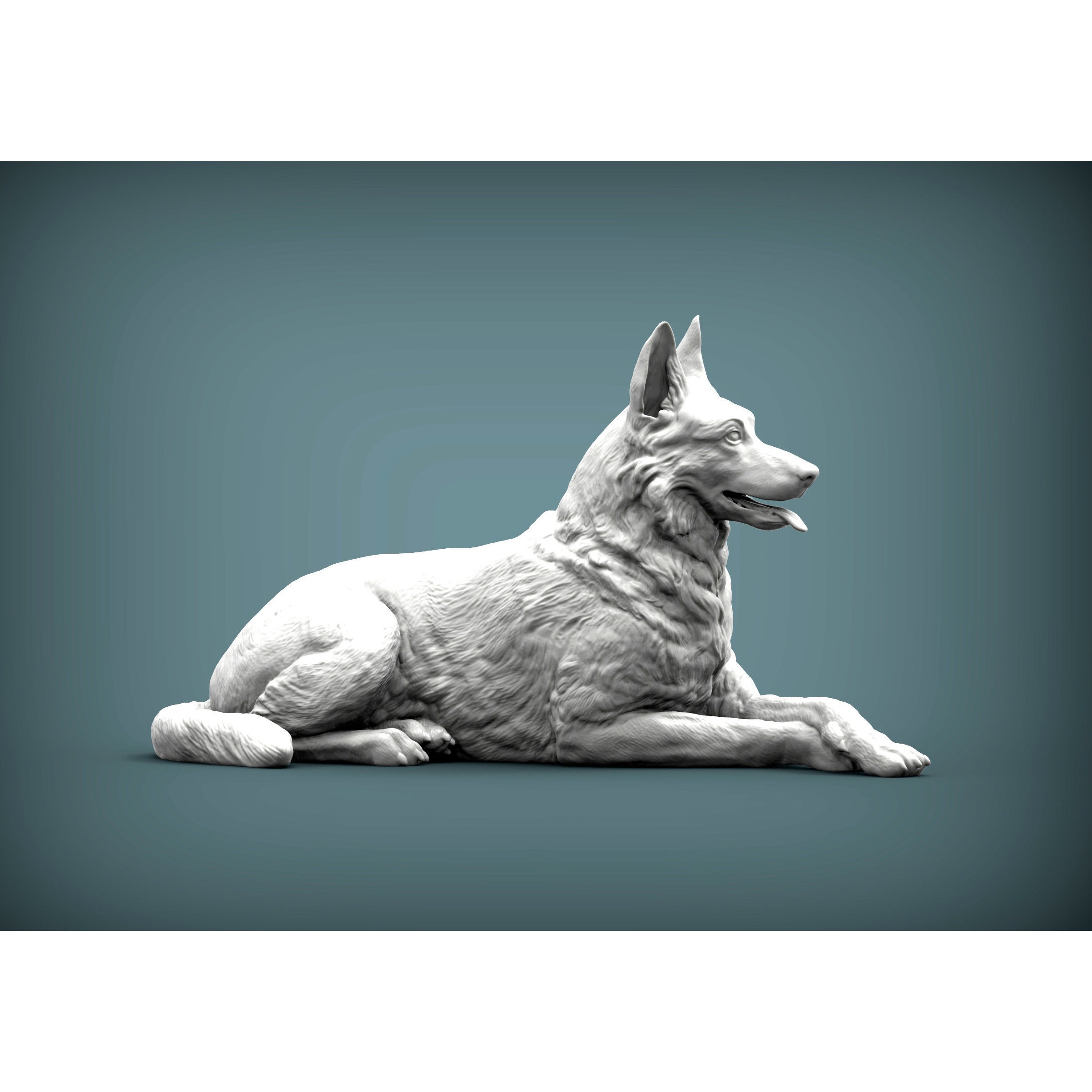 German Shepherd 3D print model 3D print model 2