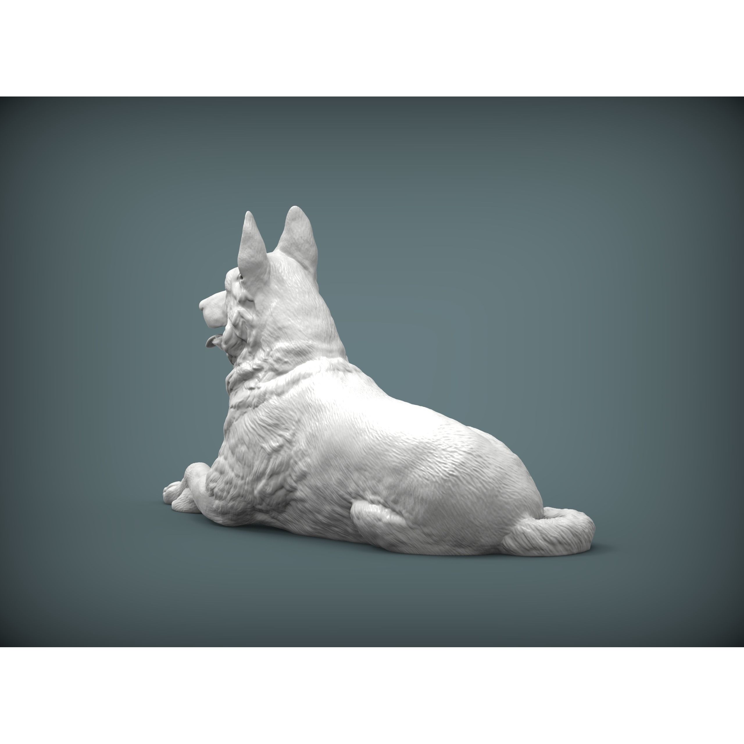 German Shepherd 3D print model 3D print model 4