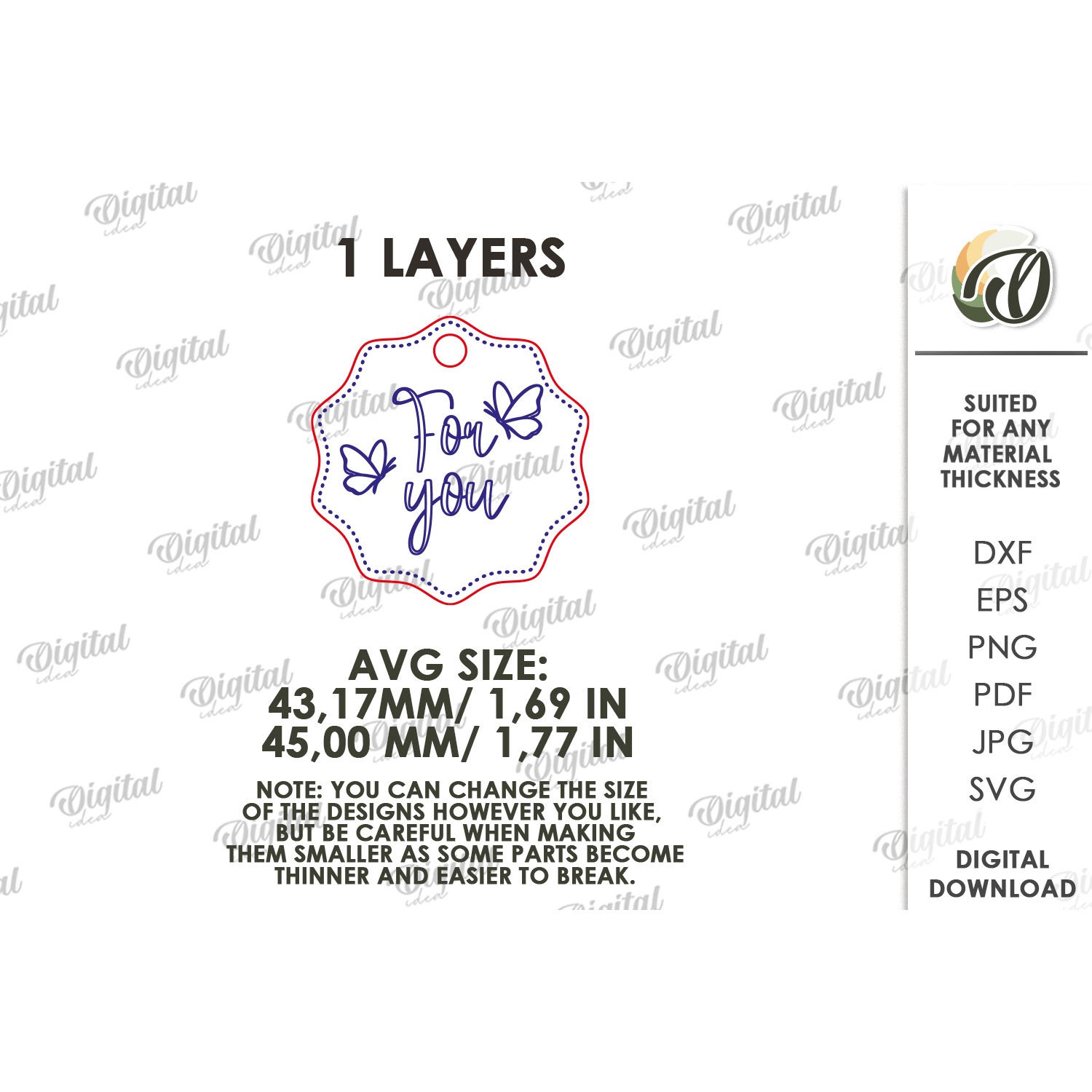 Gift Tag Laser Cut. Engraved Present Tag SVG (6) 2