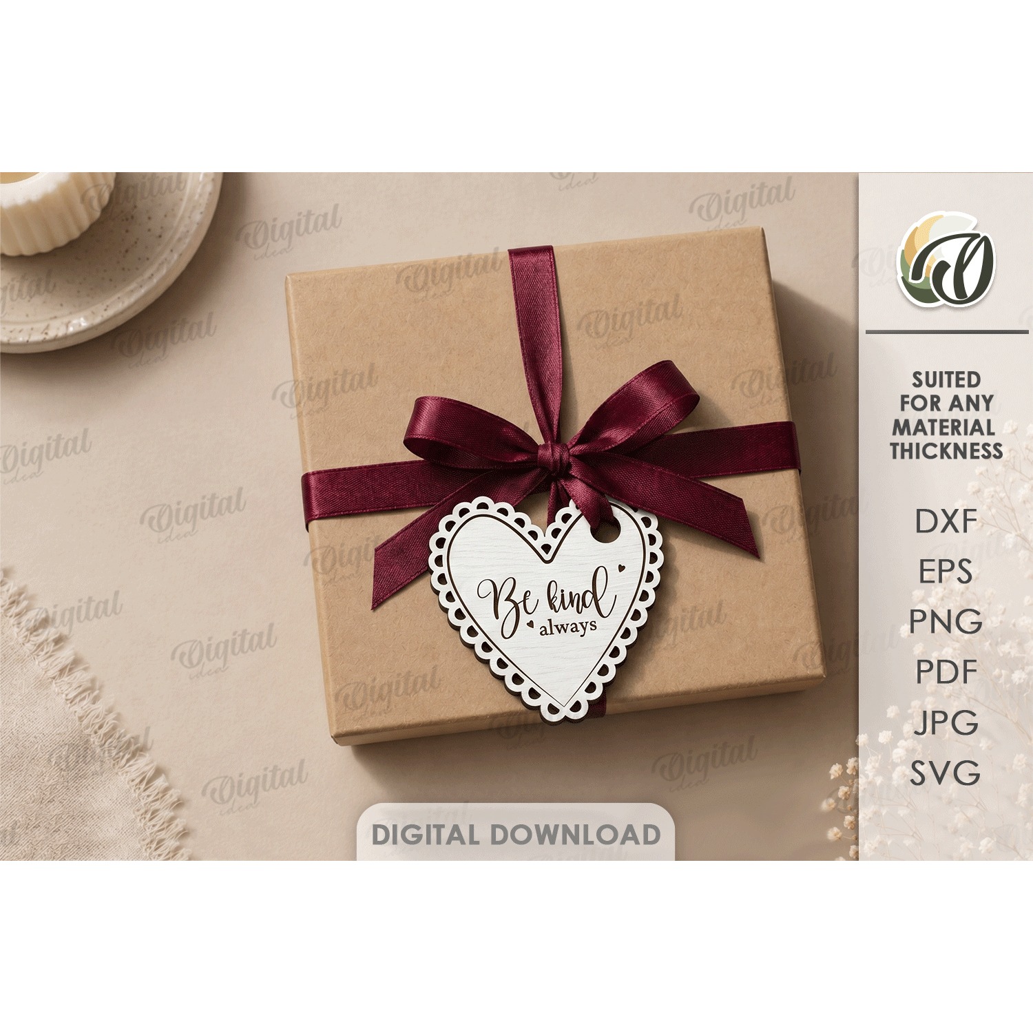 Gift Tags Bundle Laser Cut. Present Tag SVG 13