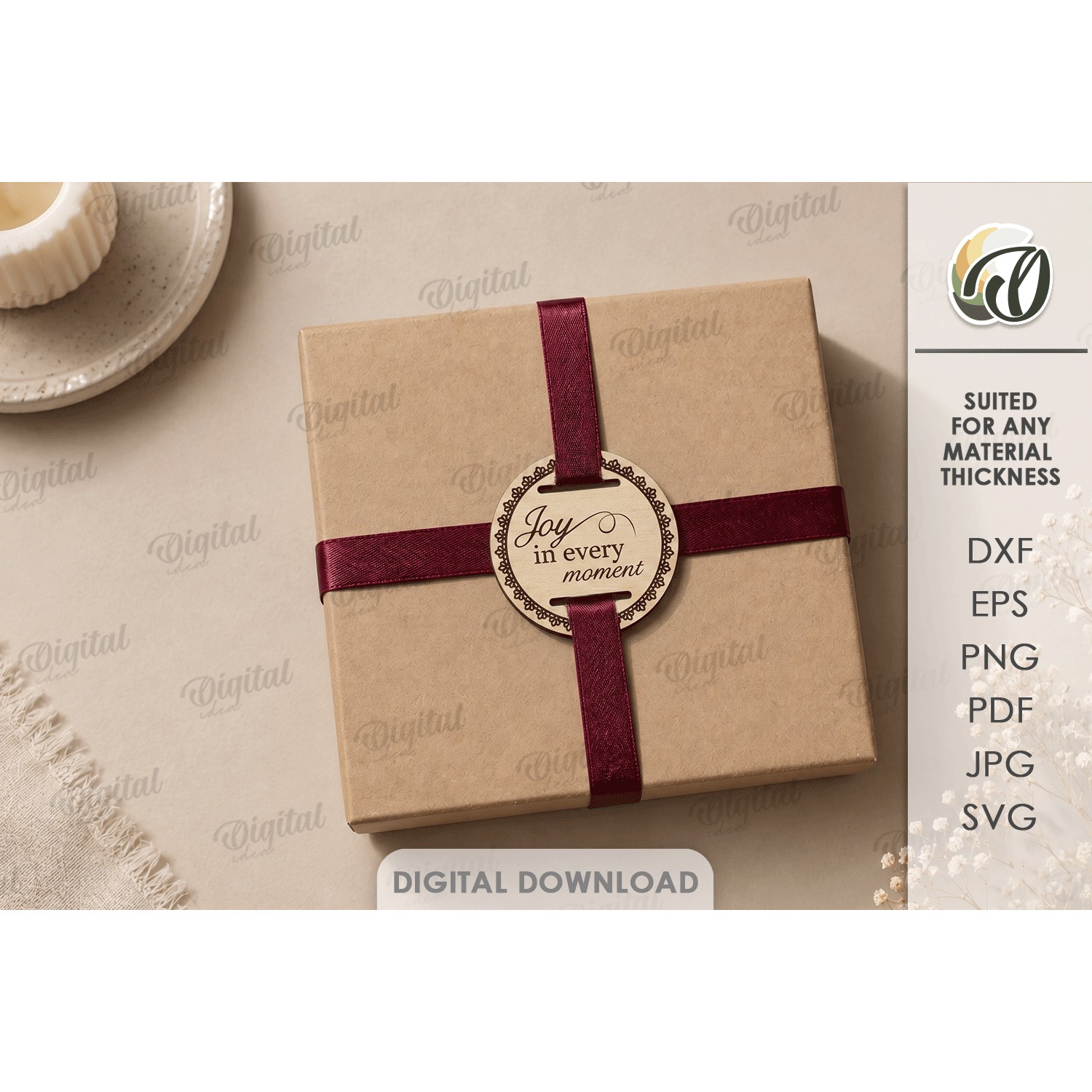 Gift Tags Bundle Laser Cut. Present Tag SVG 8
