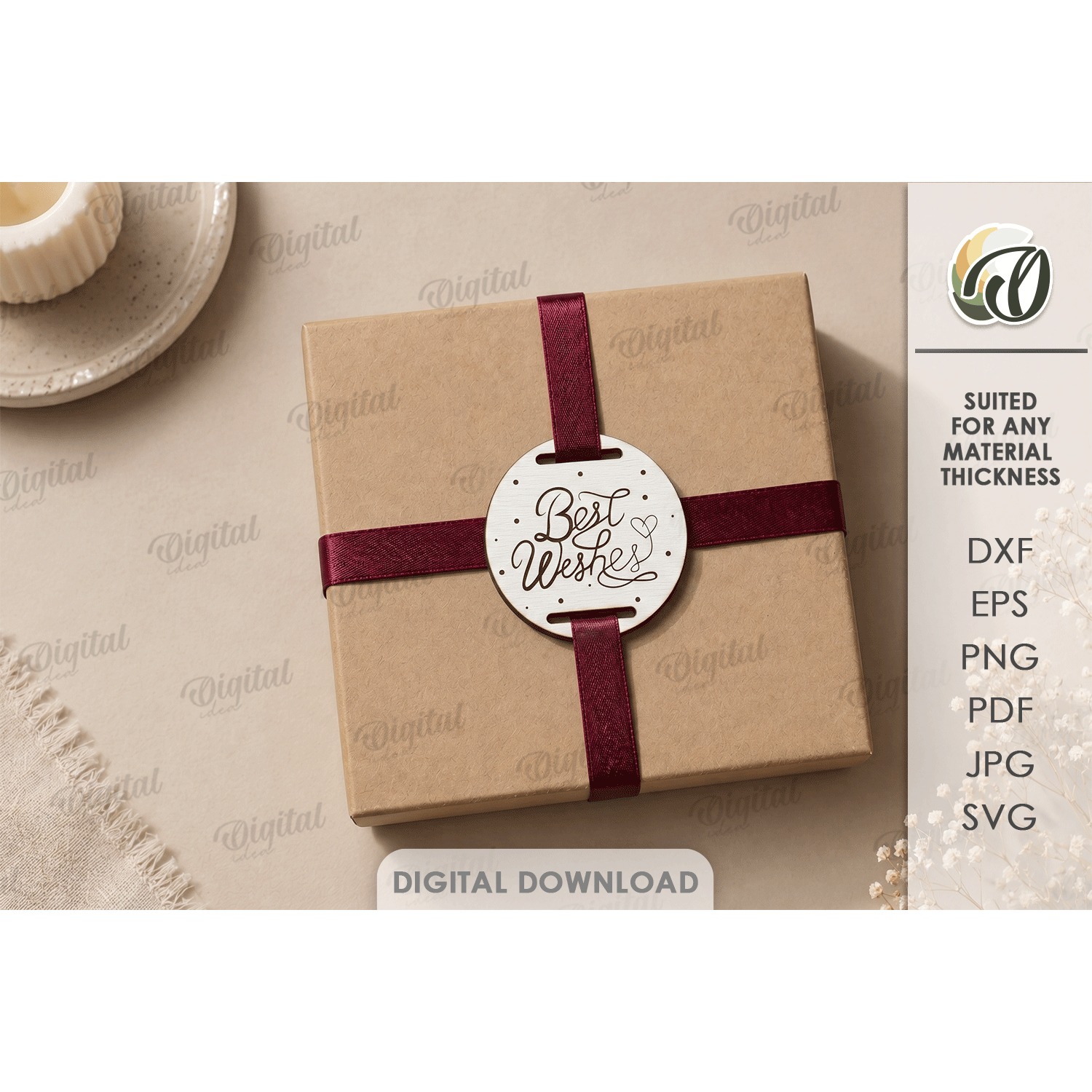 Gift Tags Bundle Laser Cut. Present Tag SVG 9