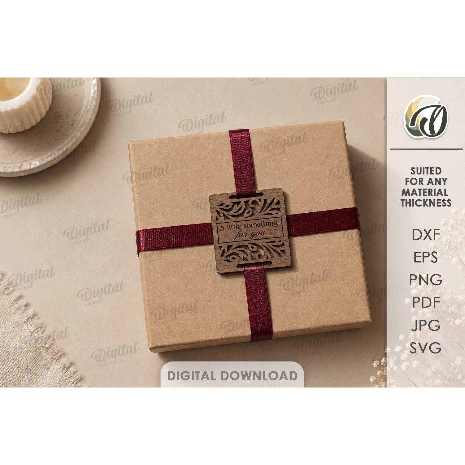 Gift Tags Bundle Laser Cut. Present Tag SVG 10