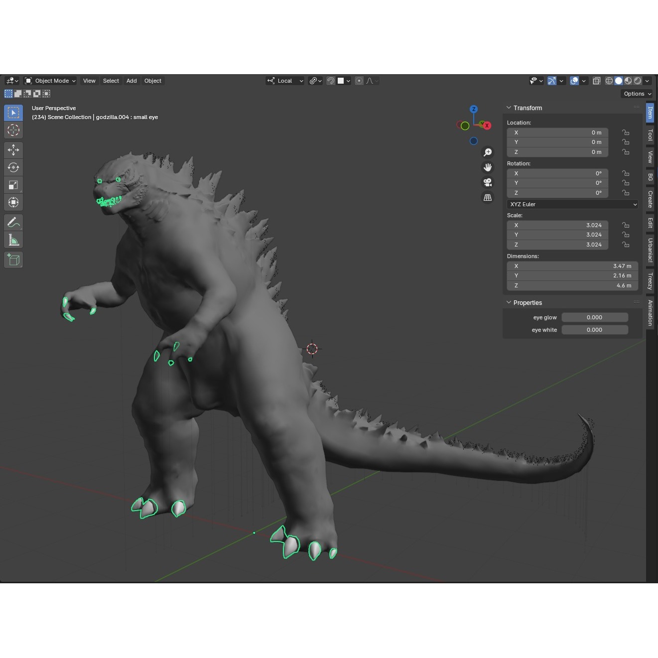 Godzilla 2014 Free 3D model 2
