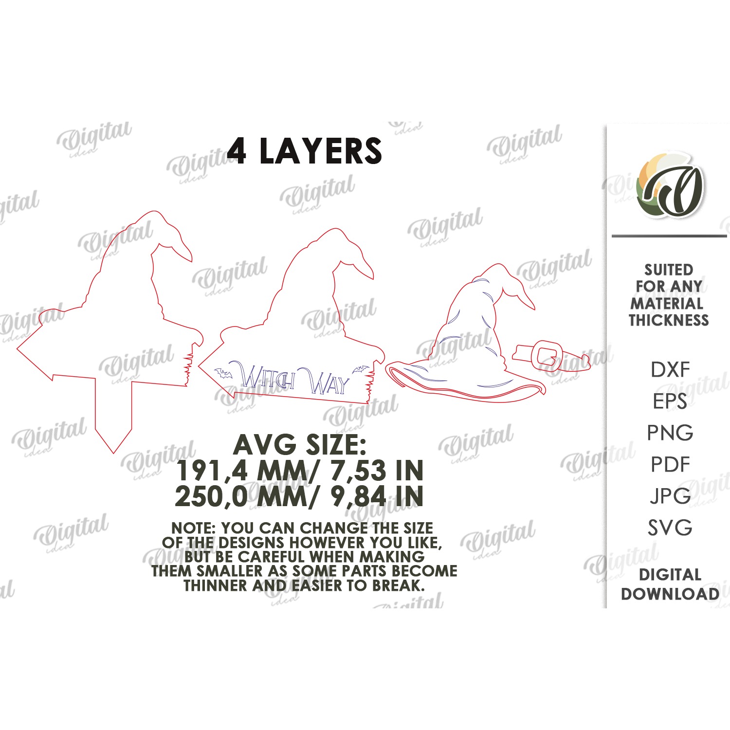 Halloween Directional Sign Laser Cut. Yard Stake SVG (7) 2