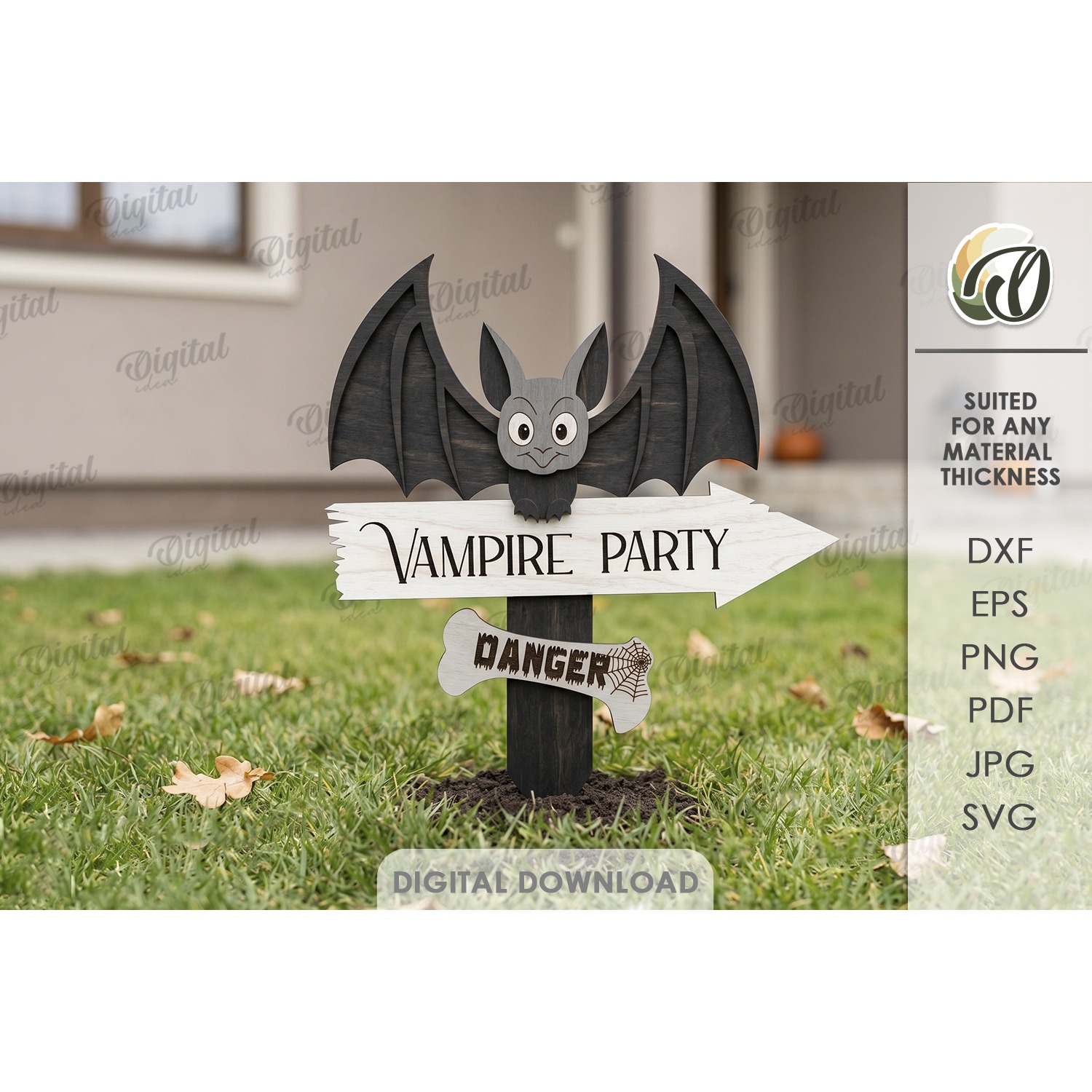 Halloween Directional Signs Bundle Laser Cut. Halloween SVG 2