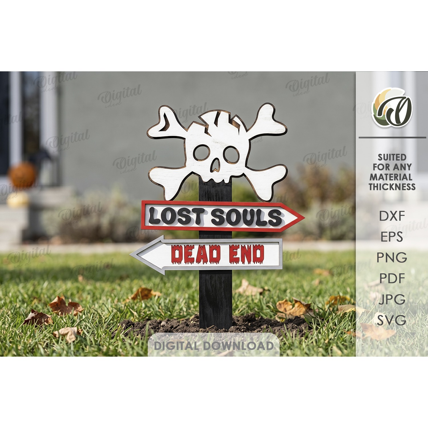 Halloween Directional Signs Bundle Laser Cut. Halloween SVG 11