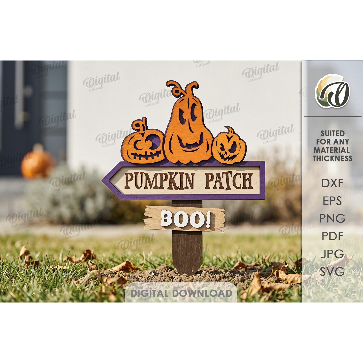Halloween Directional Signs Bundle Laser Cut. Halloween SVG 6